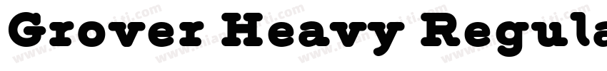 Grover Heavy Regular字体转换